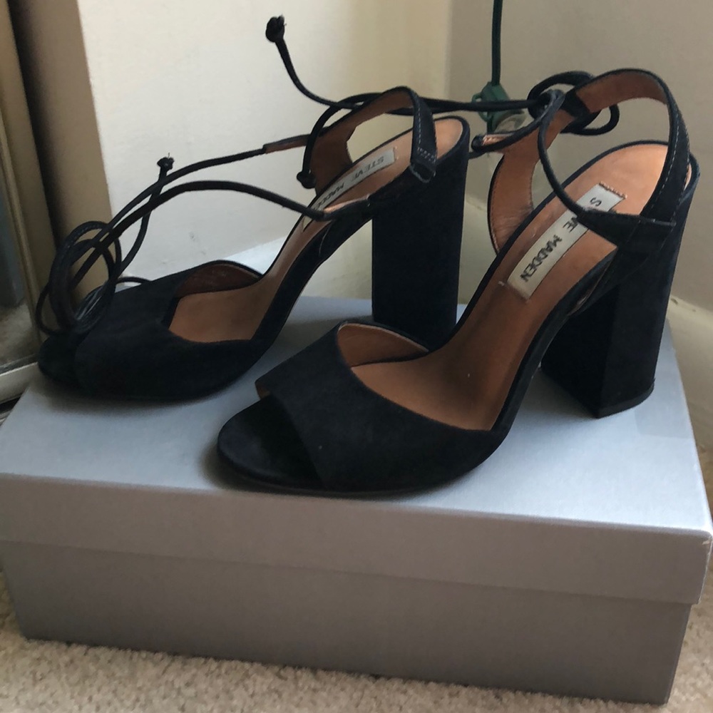 Steve Madden Black Block Wrap Heel - image 4